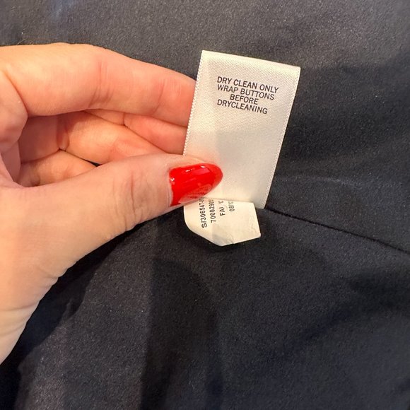 banana republic outlet jacket blazer 4P petite size blue and white - Picture 5 of 6